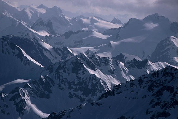 widok ze stoków Elbrusa